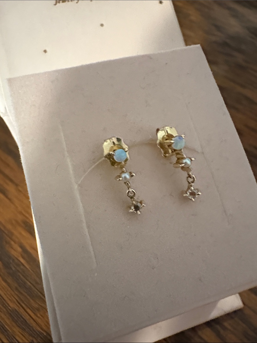 CATBIRD Petite Opal Spring Fairy Earrings - Picture 3 of 16